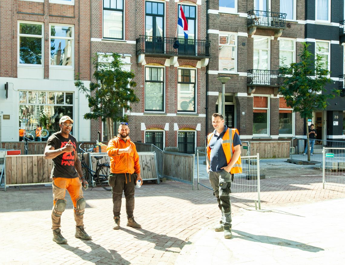 hogeweg de werkers aan het warmtenet